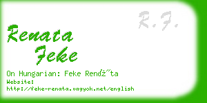 renata feke business card